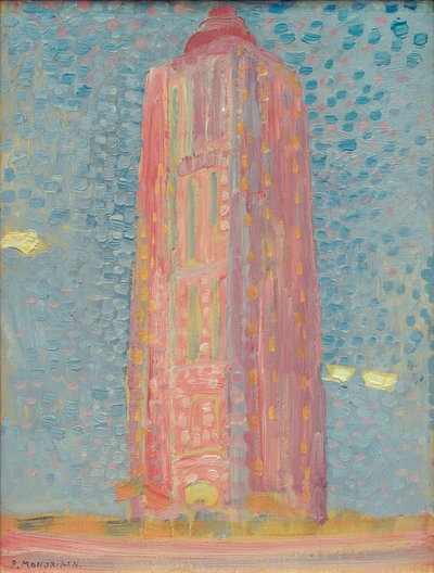 Lighthouse at Westkapelle by Piet Mondrian